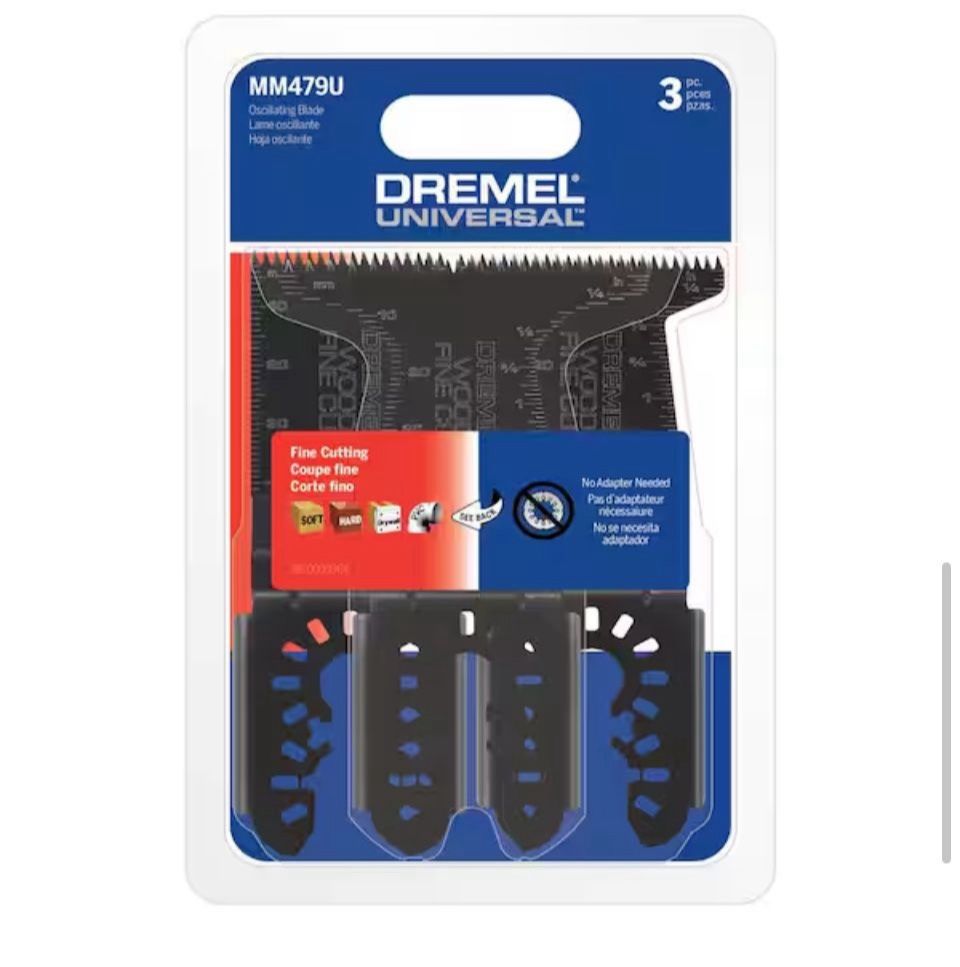 Dremel Universal Fine Wood Cut Oscillating Multi-Tool Blade Set (3-Piece)