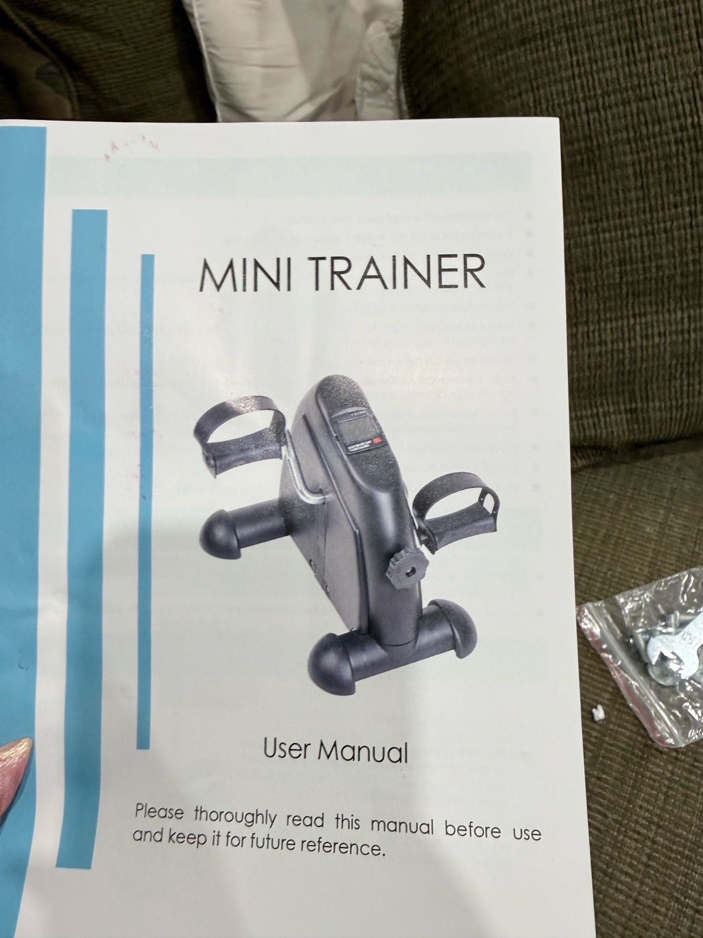 Mini Exercise Bike Pedal Exerciser with LCD Display – Under Desk Arm & Leg Trainer