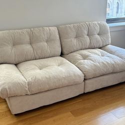*Free Delivery* Chenille Cloud Couch Sofa 