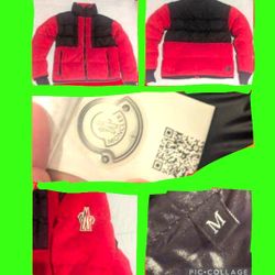 Moncler grenoble red and black jacket new condition size medium $350