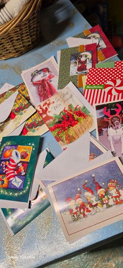Vintage Christmas Wishes Cards Bulk 15pc New Unused Price For All Mary Christmas