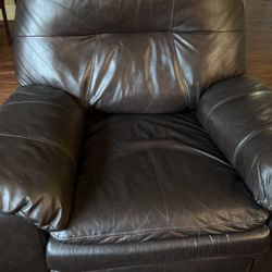 Leather Recline Sofa
