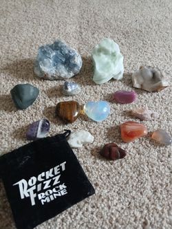 Crystals and rocks