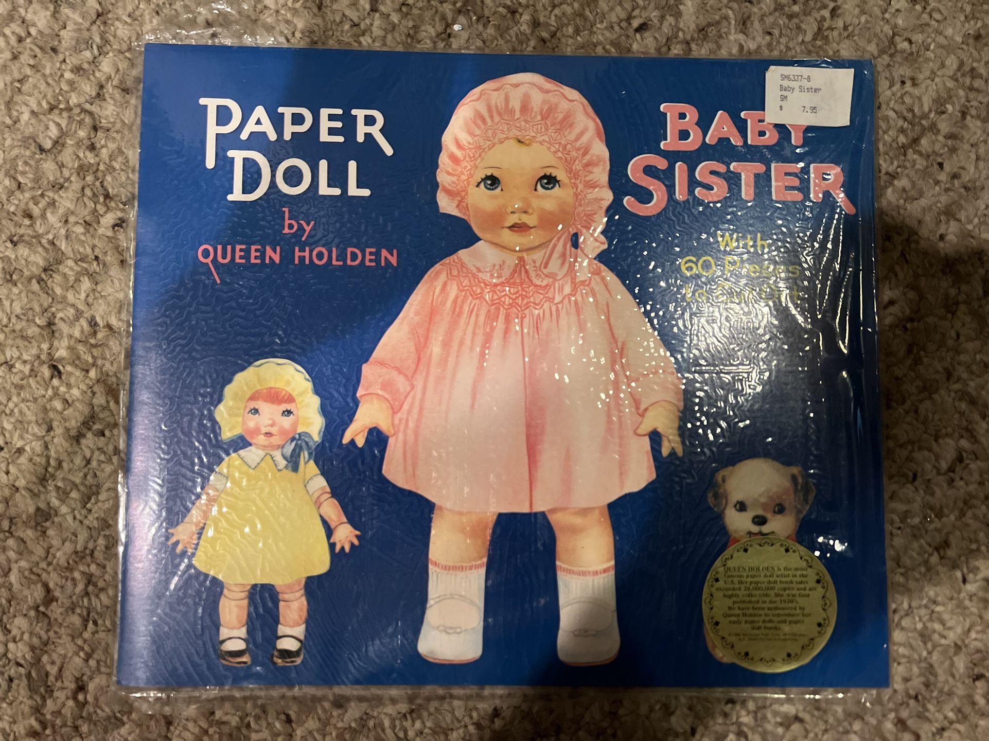 New in sealed package VINTAGE Queen Holden paper dolls Baby Sister