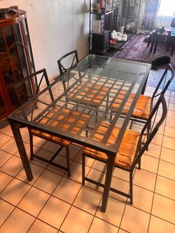 dining table and chairs