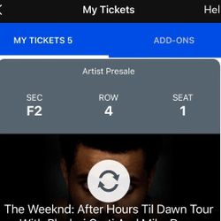 The Weeknd Concert Ticket Chicago Saturday May 31st