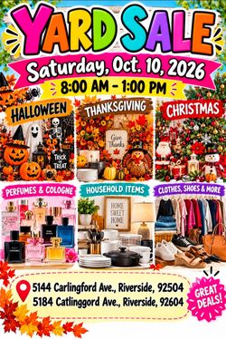 YARD SALES 10/10/26