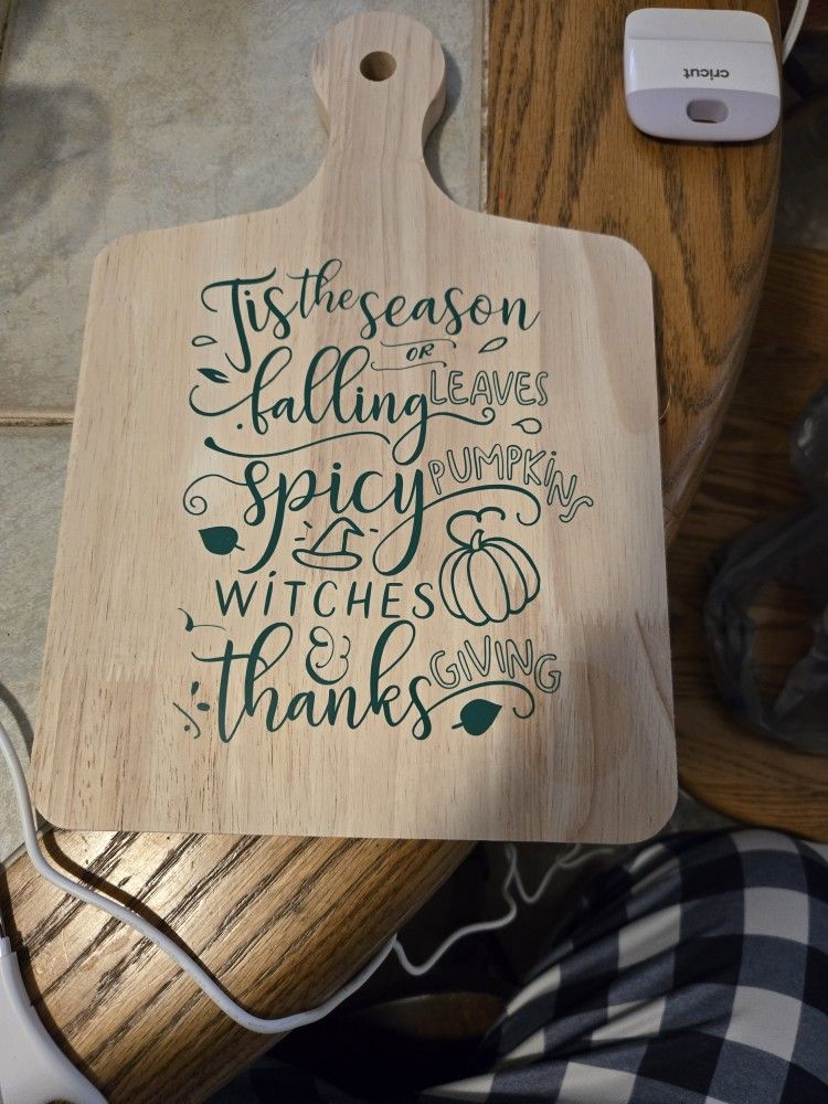 Handmade Fall Decorative Cutting Board