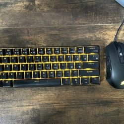 Corsair M55 Wired Gaming Mouse And Royal Kludge Wireless Mini Keyboard(tactile)