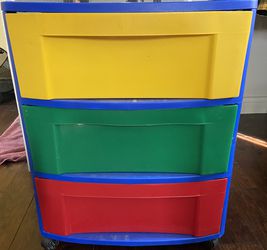 Kids drawers and bin organizer