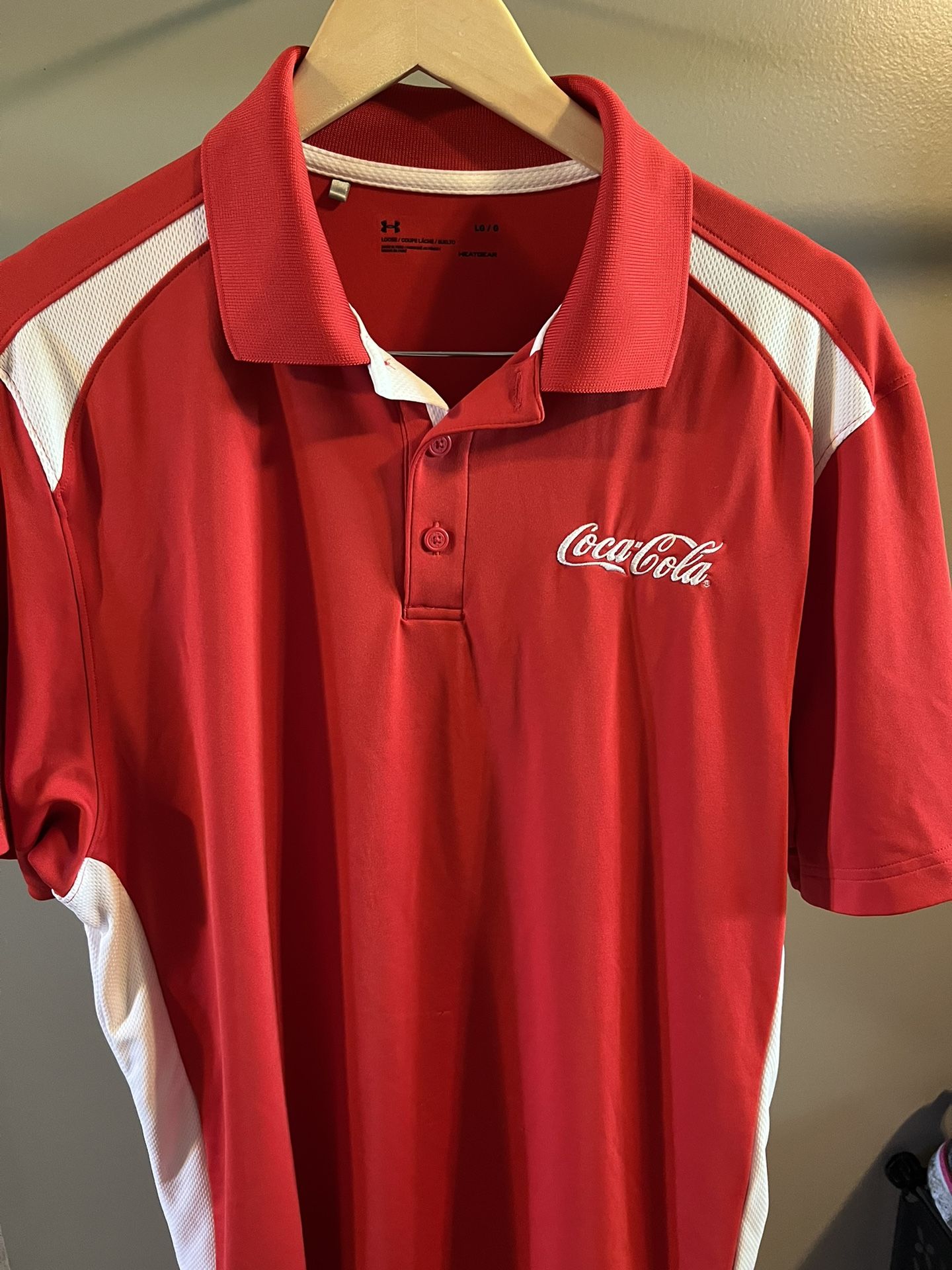 Coca Cola Under Armour Golf Shirt 