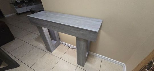 Entry Door table 47 inch White oak Table