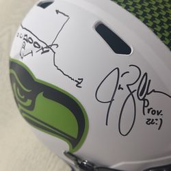 Jim Zorn Signed Seahawks Replica Helmet 