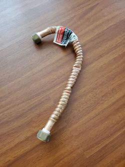 18" Copper Water Heater Supply Line