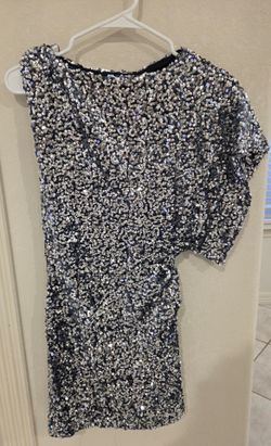 Zara Silver Sequin Mini Dress