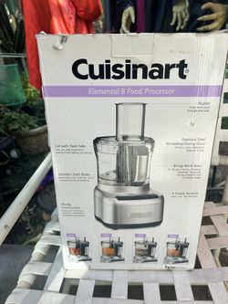 Cuisinart FP-8SV Elemental 8-Cup Food Processor, Silver