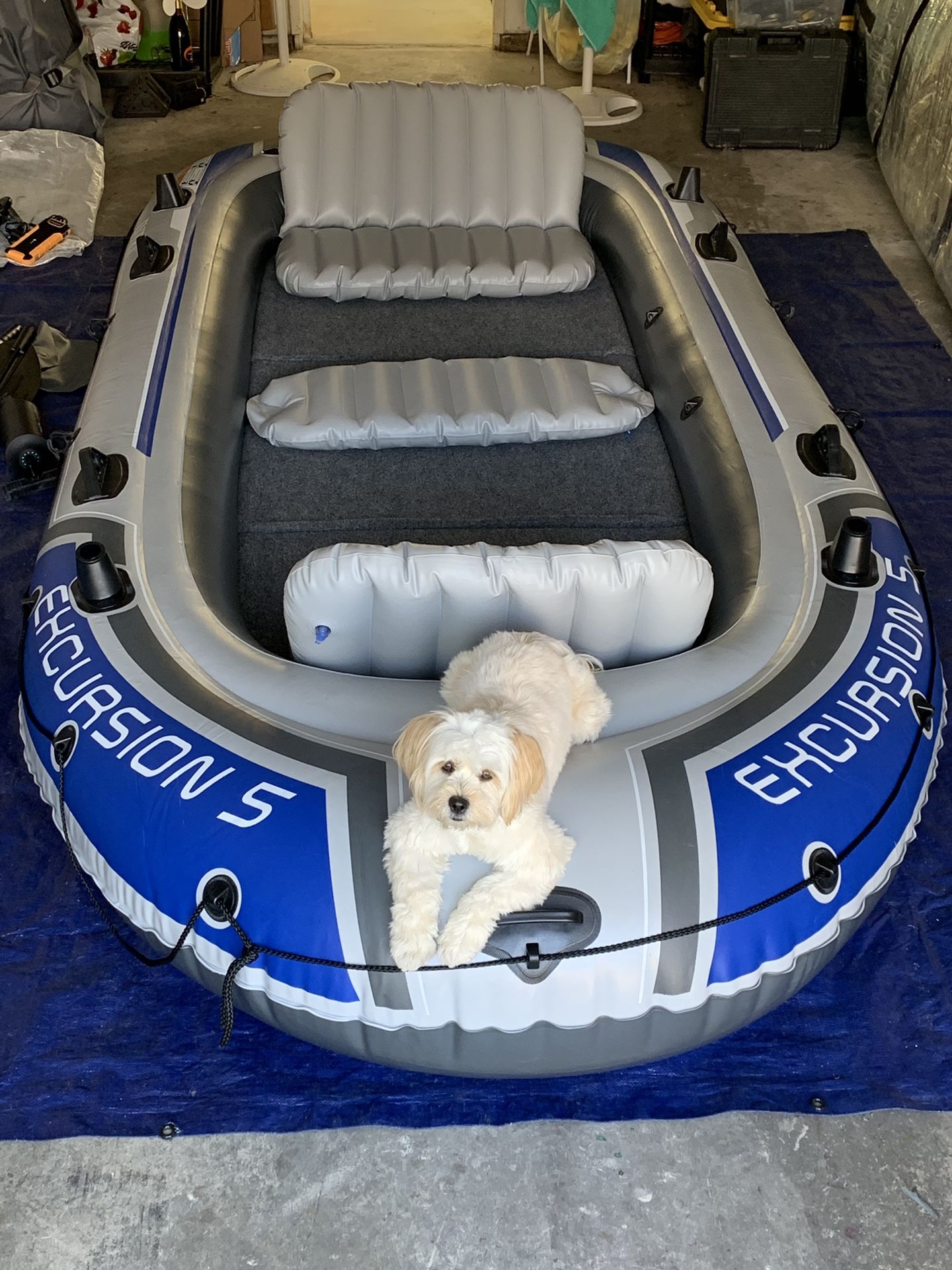 Inflatable Boat Set With Aluminum Oars