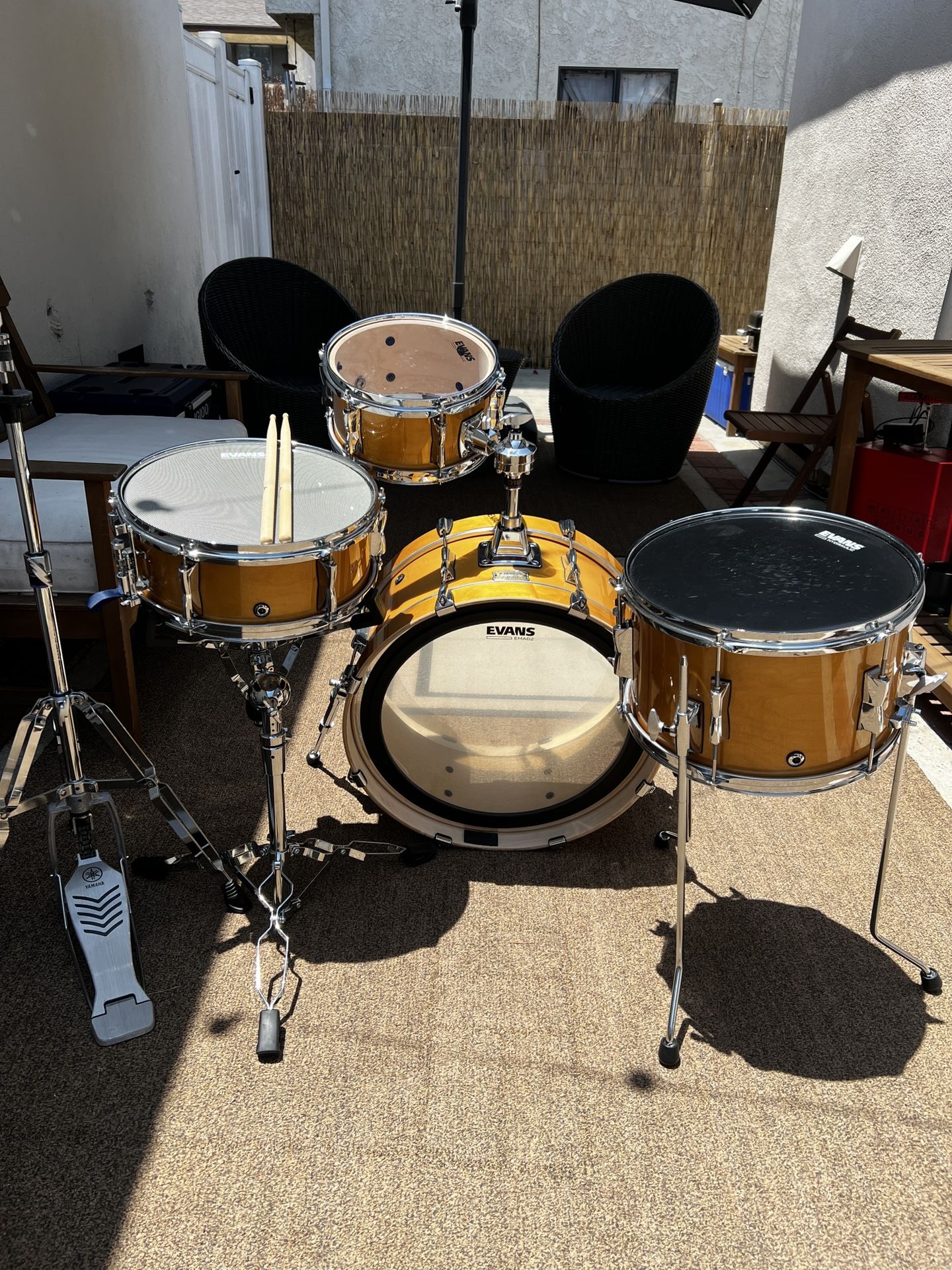 YAMAHA 4 pc Stage Custom Hip Natural