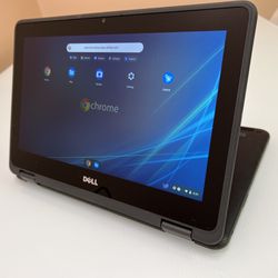 Dell 11” touchscreen Chromebook Laptop Tablet Computer 3189