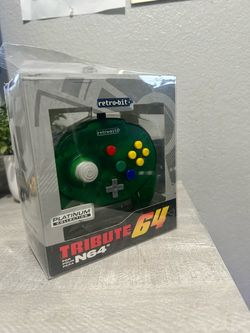 Retro-Bit Tribute 64 N64 Controller – Forest Green