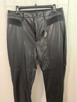 Women’s Faux Black Leather Pants- Size 14