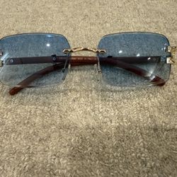 Mens Blue Frame Cartier Glasses *Brand New & un-used*