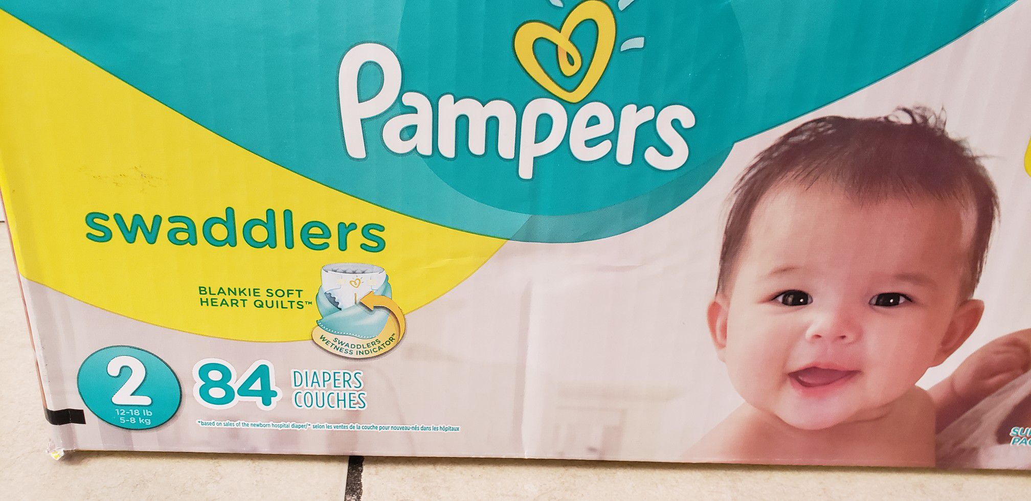 Size 2 pampers diaper 84ct
