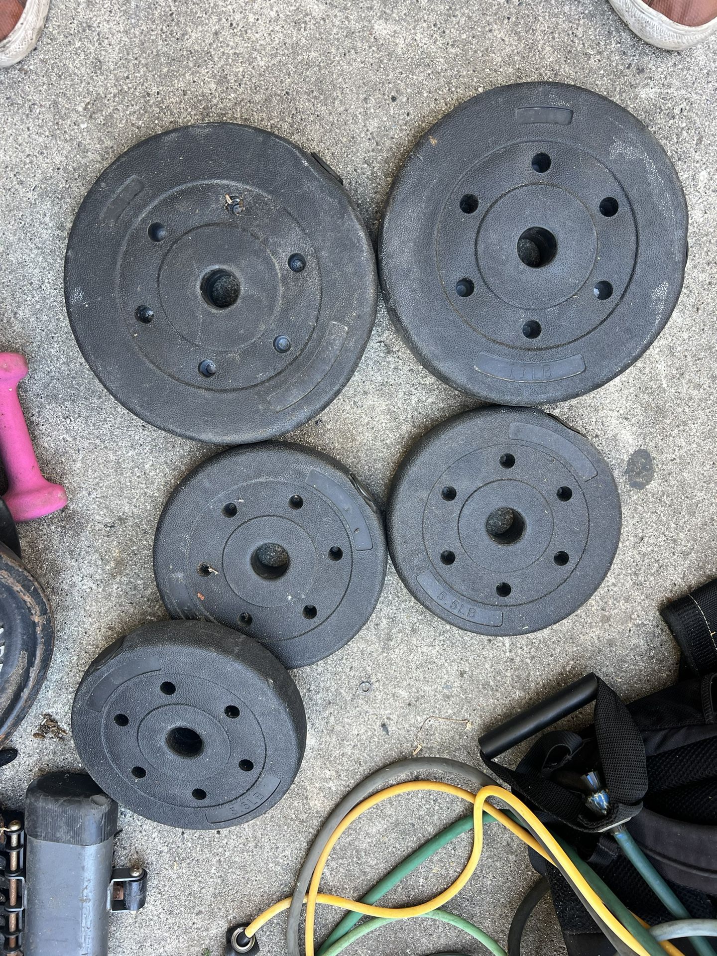 Plastic Weights 37LBs Total