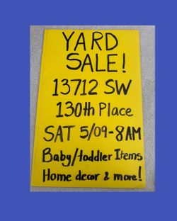 yard sale!