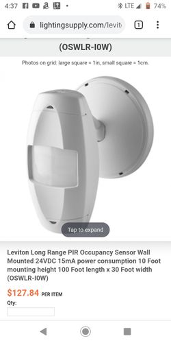 Leviton Long Range Occupancy Sensor's