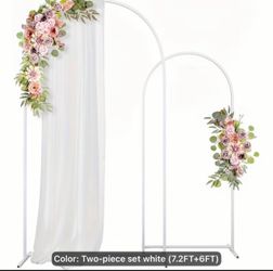 Set of two metal arch backdrop stand/ bought but never used