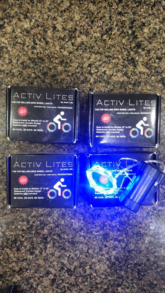 BLUE Lights - 2 Lights - Activ Lights Got Bike Tires - 2 BOXES