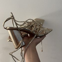 Strappy heeled sandals
