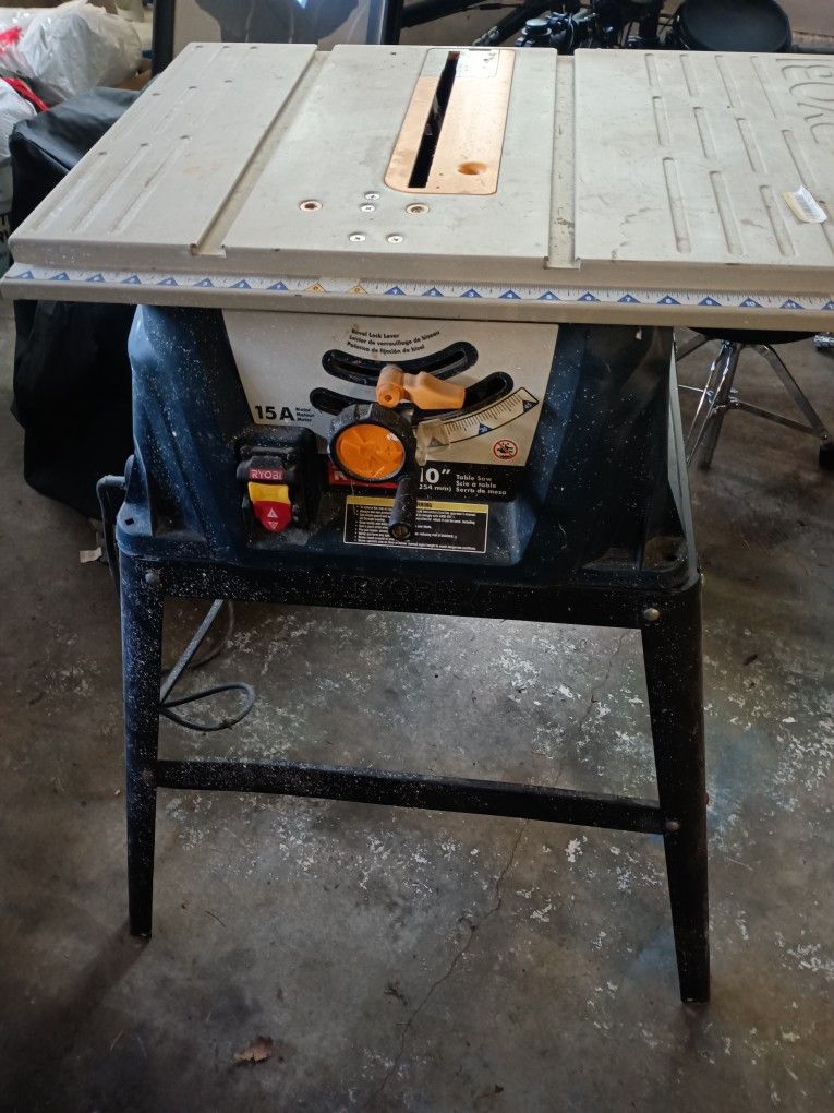 Ryobi 10 Inch Table Saw w/Stand