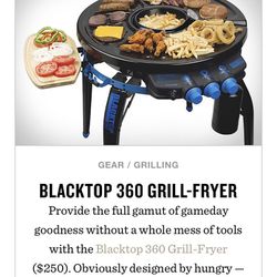 Blacktop 360 Grill With Deep Fryer In Center