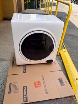 2.6 Cu. Ft. Clothes Dryer, 1400W Electric Dryers for Clothes, Stainless Steel drum