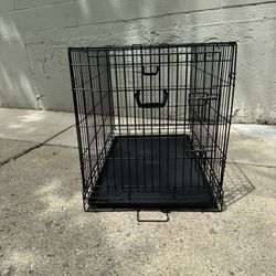 Dog Crate With Pan Size: 36"L x 23"W x 25"H