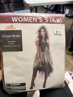 Halloween costume crypt bride women size S 4/6