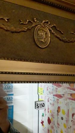 Beautiful large antique mirror