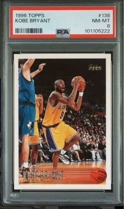 Kobe Bryant Topps Rookie psa 8