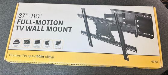 NEW Full motion TV wall mount 37”-80”