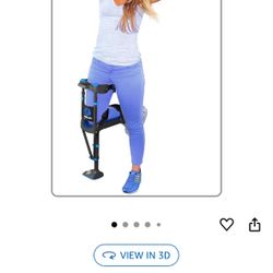 iWALK3.0 – The Original Hands Free Knee Crutch - Alternative to Crutches and Knee Scooters - iWALK Replaces Crutches for Adults - Peg Leg Crutch For L