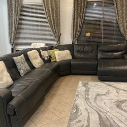 Leather sofa 