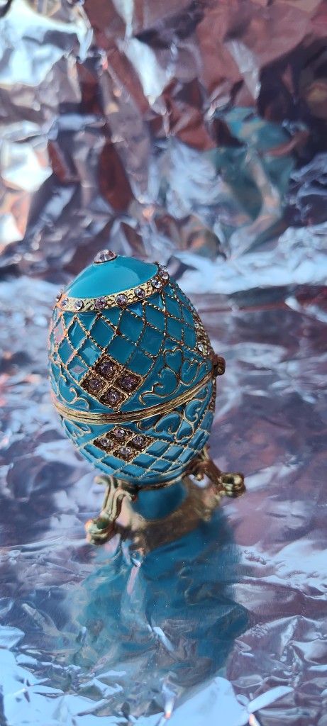 Reproduction Faberge Egg Porcelain Box