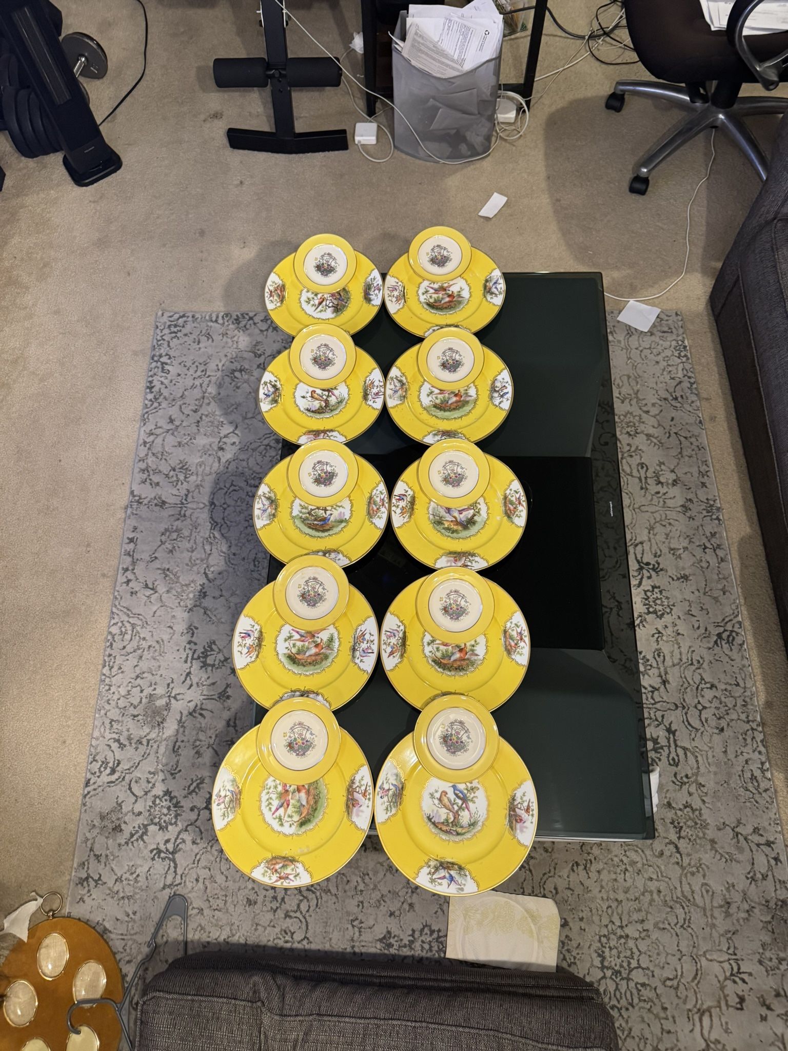 Vintage "Chelsey Style" Union-T Czecho-Slavakia 10.5" Diameter Dinner Plates. $150 each plate