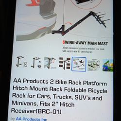 New Tow Hitch Bike Rack (2) $65 Obo