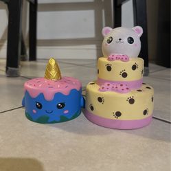 Cake Unicorn & Cat Birthday Cake Squishy