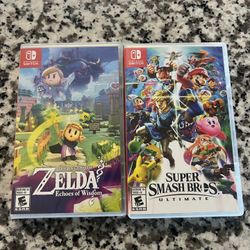 Super Smash Bros Ultimate & Zelda Echoes Of Wisdom Nintendo Switch