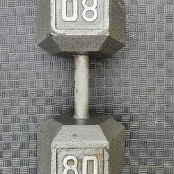 80 Lb Dumbbell 