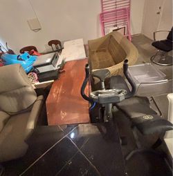 FREE desk/entry tables & lounge chairs